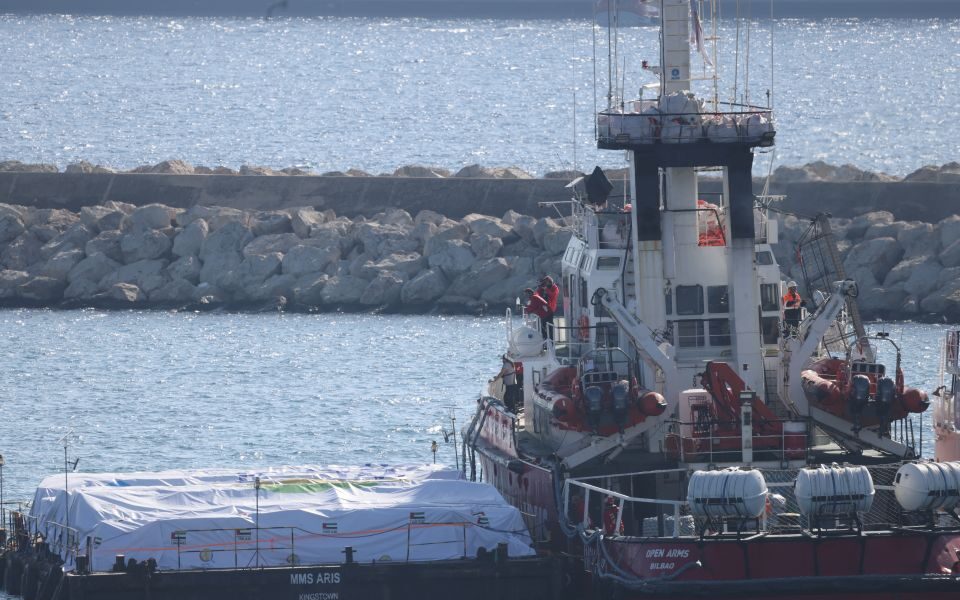 First Gaza aid ship leaves Cyprus as Palestinians on brink of famine