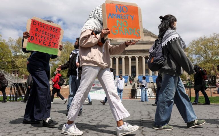 KKE leader in New York backs Columbia student protesters