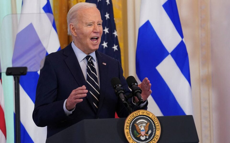 Biden lauds Greek ideals, independence at White House celebration
