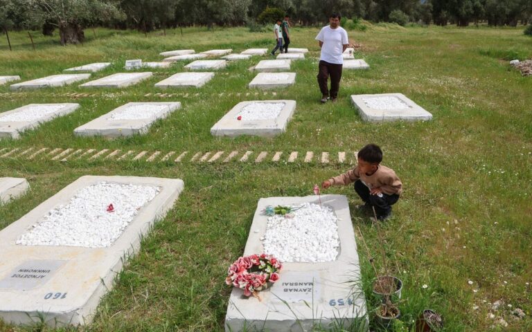 On a Greek island, volunteers remake burial site for refugees lost at sea
