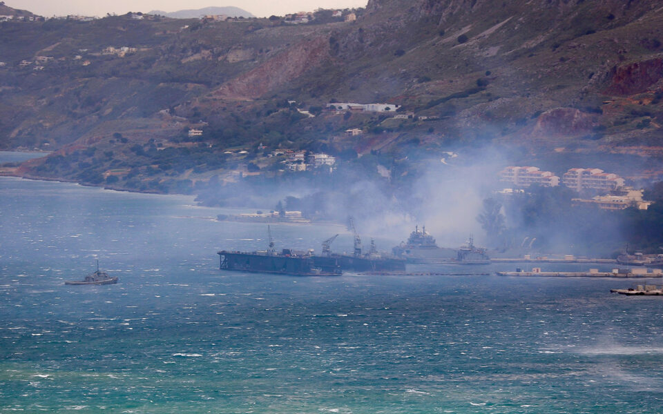 Fire near Souda Naval Base brought under control